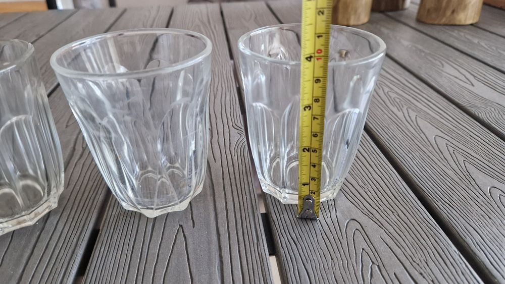 3 copos vintage crisal de vidro