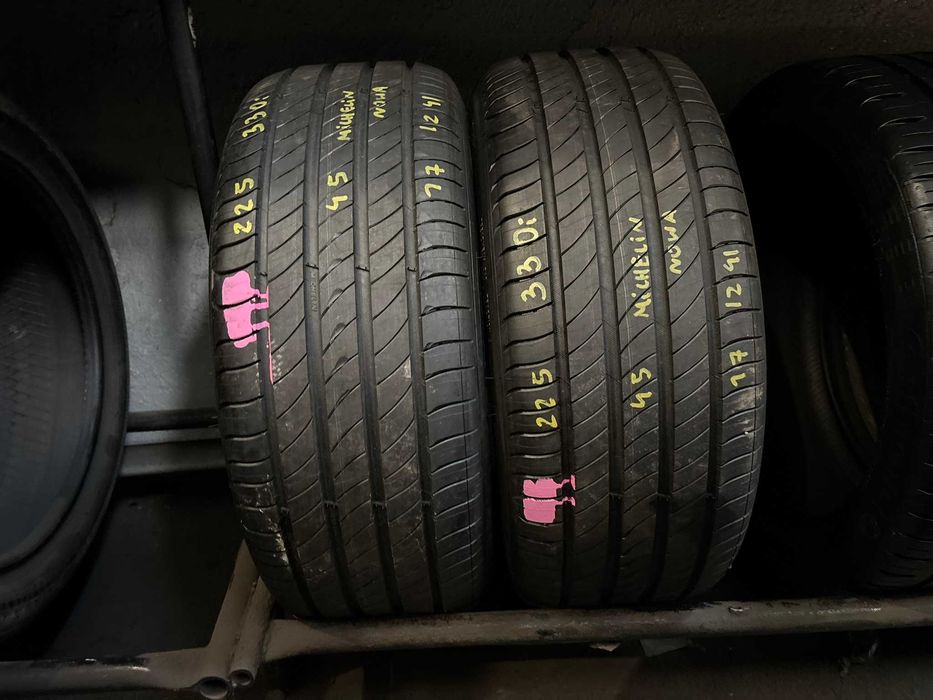 2X OPONY LETNIE 225/45R17 91W Michelin Primacy 4 S2 XL Rant Ochronny 7.3MM 2024R NOWE!