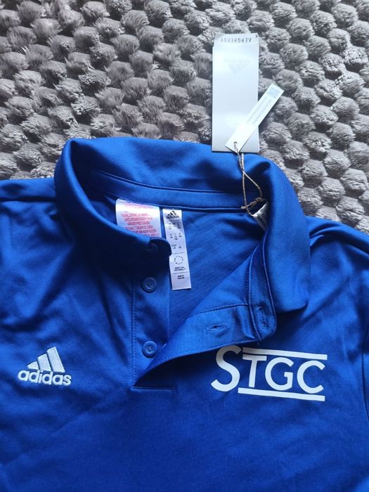 Adidas t-shirt polo chłopięcy L