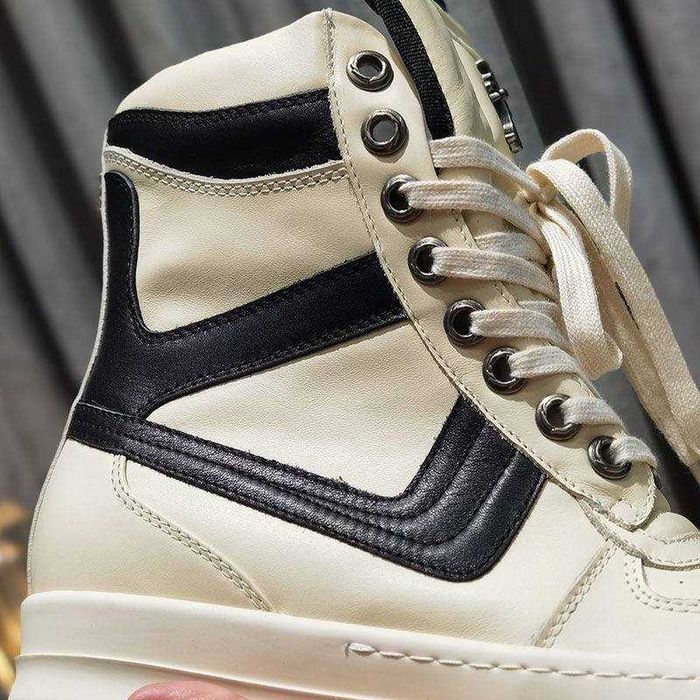 В УКРАЇНІ! Ботинки Rick Owens x Chrome Hearts geobasket геобаскет