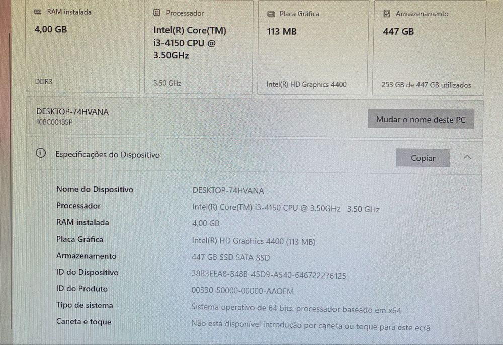 Computador Lenovo Thinkcentre