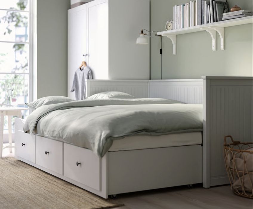 2 Camas HEMNES individal/dupla c/3 gavetas , 80x200 cm