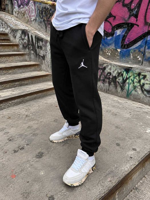 XS S M L XL - Черные Штаны Найк Джордан - Спортивні Штани Nike Jordan - Cotton 100%