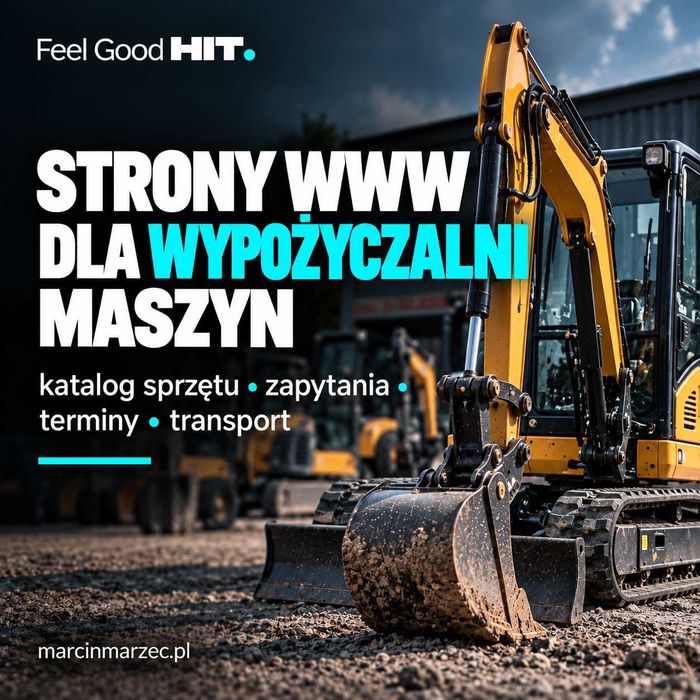 Strona internetowa dla wypożyczalni maszyn | katalog + zapytania