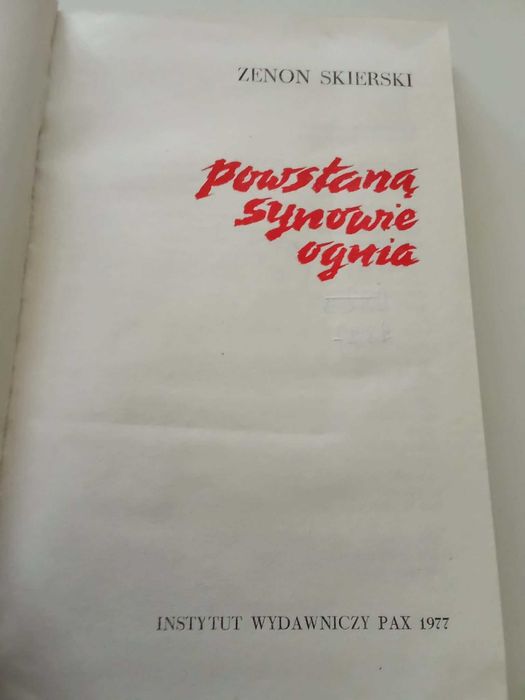 Powstaną synowie ognia Kazimierz Zenon Skierski
