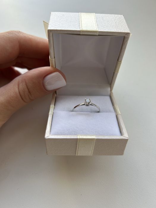 Кольцо белое золото, 16.5