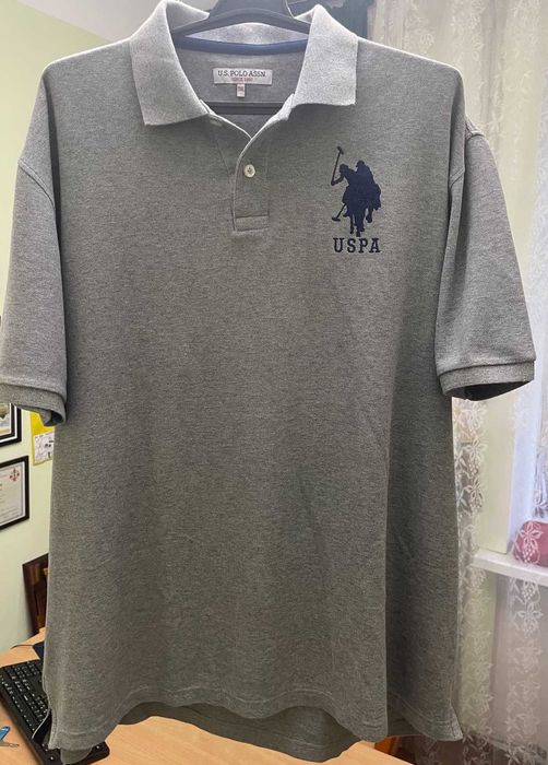 Чоловіча сіра сорочка-поло від U.S. Polo Assn