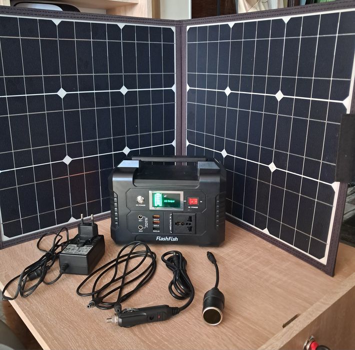 Przenośna stacja zasilania Powerbank FlashFish E200 40800mAh/151Wh 200W + panel słoneczny 100W