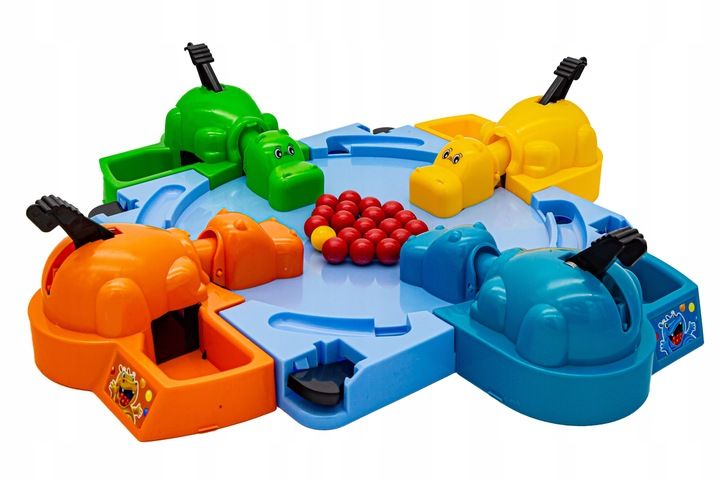 Gra Zręcznościowa Rodzinna Hungry Hippo Głodne Hipcie Hipopotam Dla 4