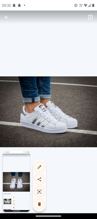 Adidas Originals Superstar AQ3091 biało srebrne