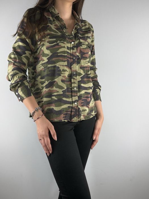 Khaki koszula wojskowa militarna moro Forever 21 rozmiar L