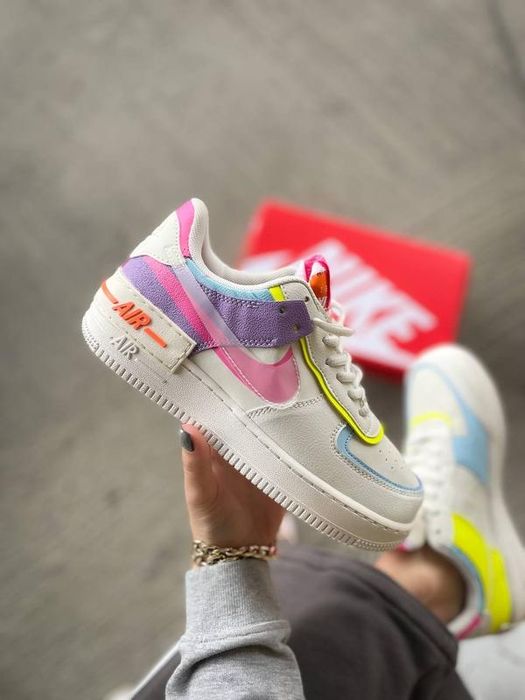 Жіночі nike air force 1 shadow multicolor 38 розмір, останні!