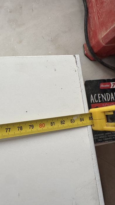 Caixa de estores PVC isolada + persiana cinzenta (kit completo) 85cm