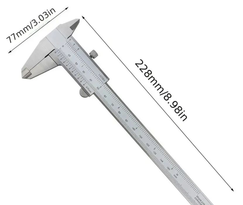 Suwmiarka analogowa metalowa