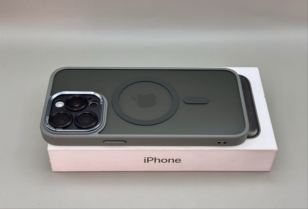 Чехол IPhone 15 Pro Max Natural Titanium MagSafe, 16 Pro Grey MagSafe