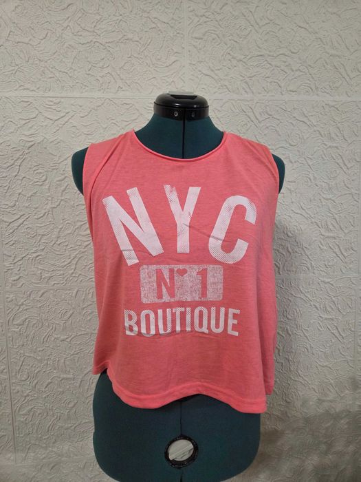 Koszulka t-shirt tank top różowy NYC botique