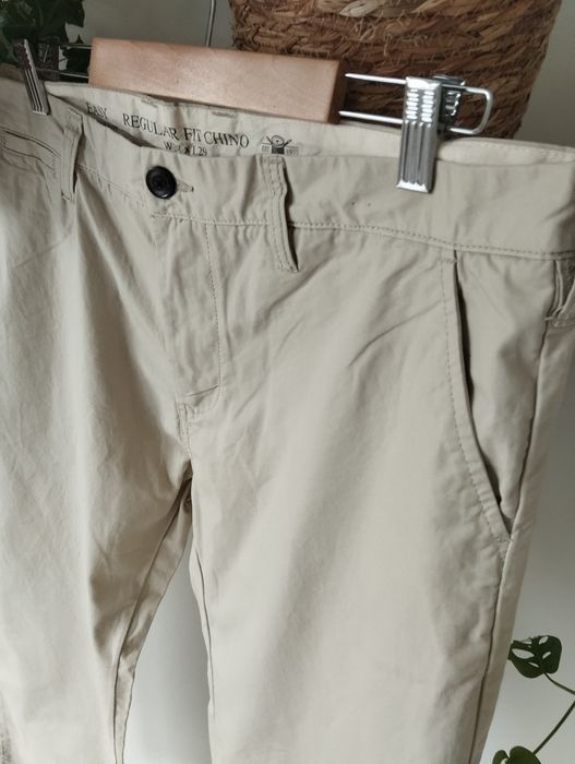 Bawełniane spodnie chinos, bawełniane, basic r.XL  w38xl29 Easy