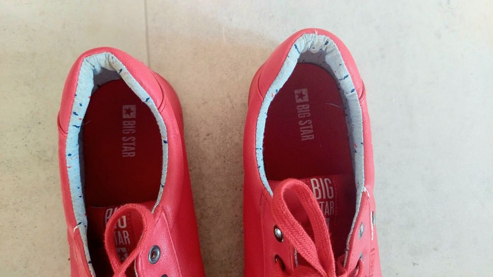 Trampki męskie Star CZERWONE rozm 45.