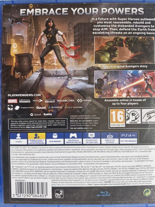 Avengers gra na PS4