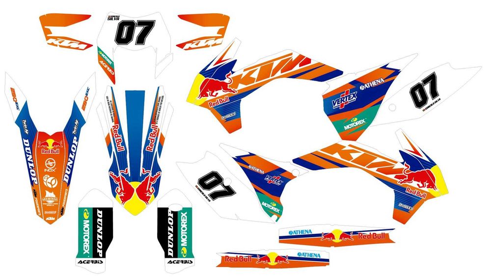 Kit autocolantes KTM EXC SX 2011 15