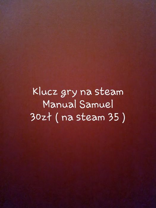 Kod gry na steam Manual Samuel