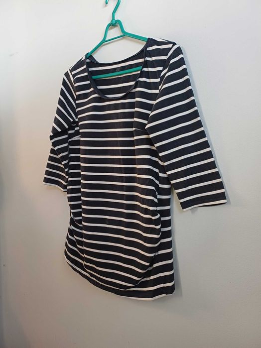 Bluzka w paski ciążowa, H&M Mama r. M