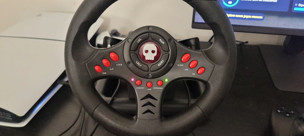 Volante numskull para ps4/xbox 1/ps3 e pc