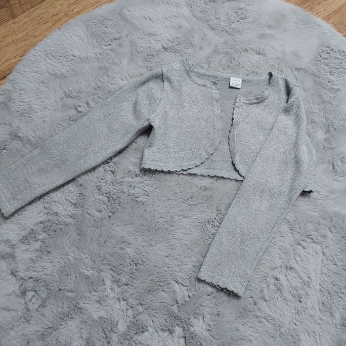 Bolerko srebrne dla dziewczynki