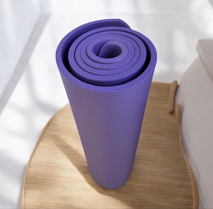 Килимок для фітнесу та йоги 1 см EasyFit NBR 10 мм коврик, каремат