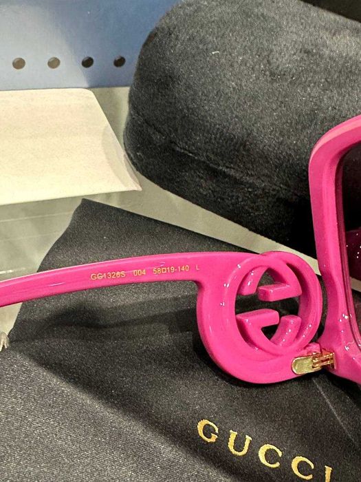 Окуляри Gucci GG1326S 004 Рожеві 58мм | Очки Гуччи розовые женские