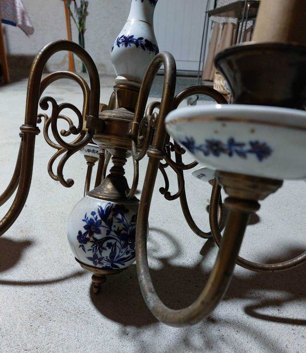 Candeeiro de teto Pintado à Mão