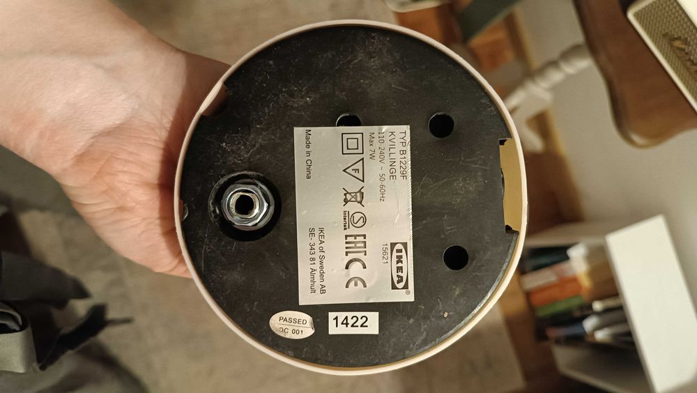 Lampka na biurko IKEA pudrowy róż