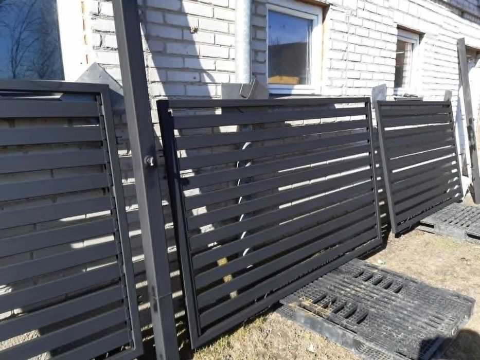 Brama wjazdowa 5m + Furtka + 3 Słupki | SOLIDNA STAL | Palisada