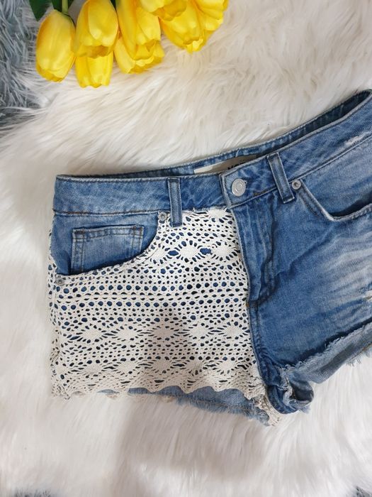 Jeansowe krótkie spodenki Xs