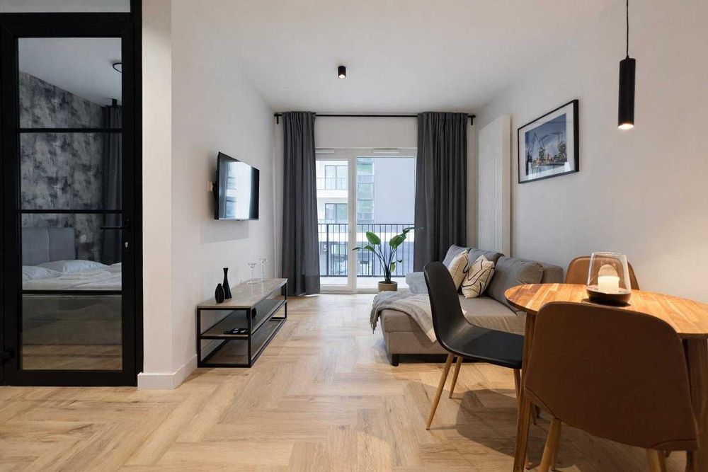2 pokoje, nowy apartament nad Odrą, od 1 października