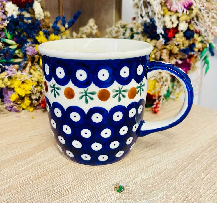 Ceramika Bolesławiec. Kubek 350 ml (750)