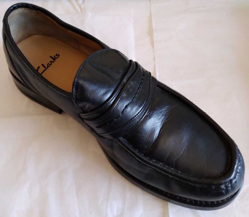 Коженные мужские туфли Clarks. Размер 42.