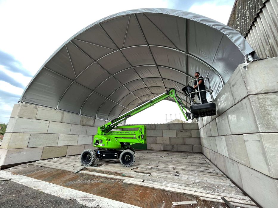 Hala kontenerowa 10x12 m do kontenera 40 stopowego