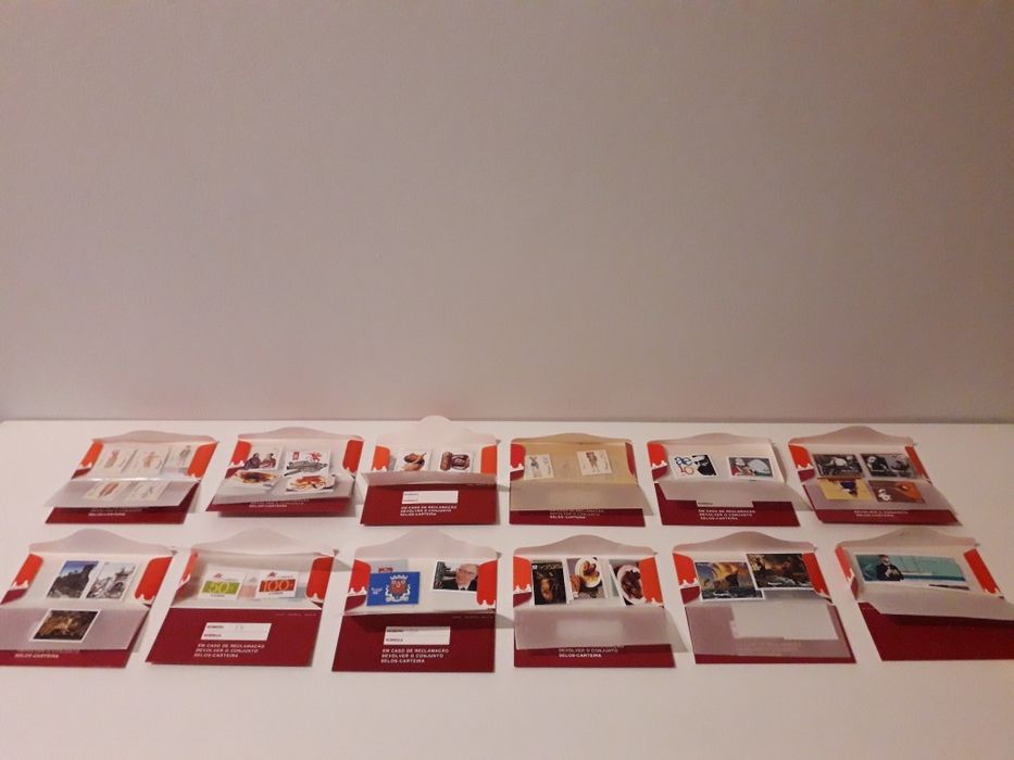 Selos de coleção variados