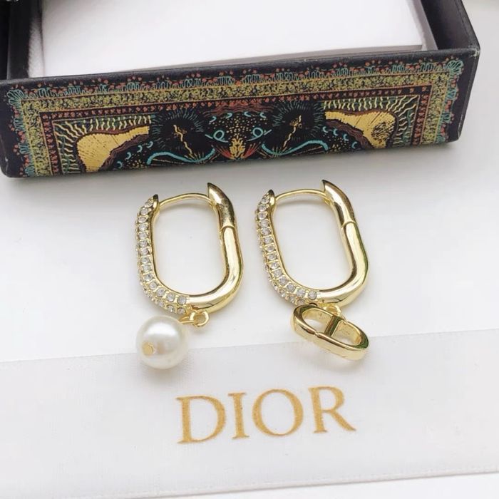 Dior kolczyki złote nowe