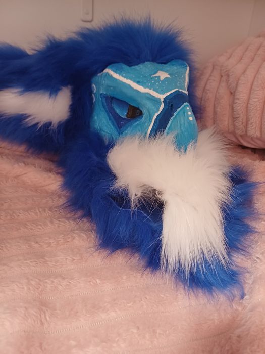 BARDZO PILNIE!!maska dino furry