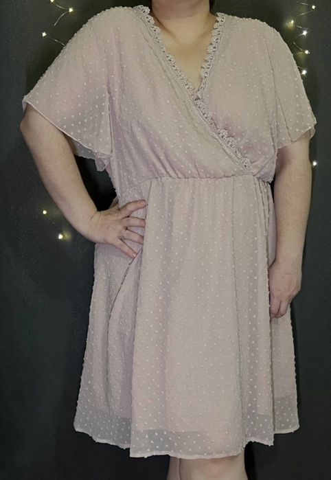 Сукня 4xl shein пудрова
