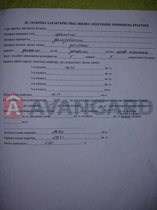 Терміновий продаж 1-кімн, вул.Яценко.