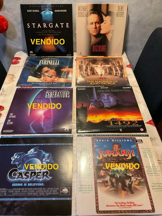 12 filmes Laserdisc
