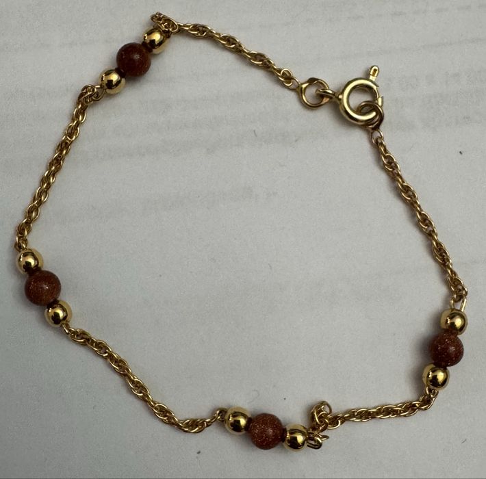 Pulseira em prata com banho ouro