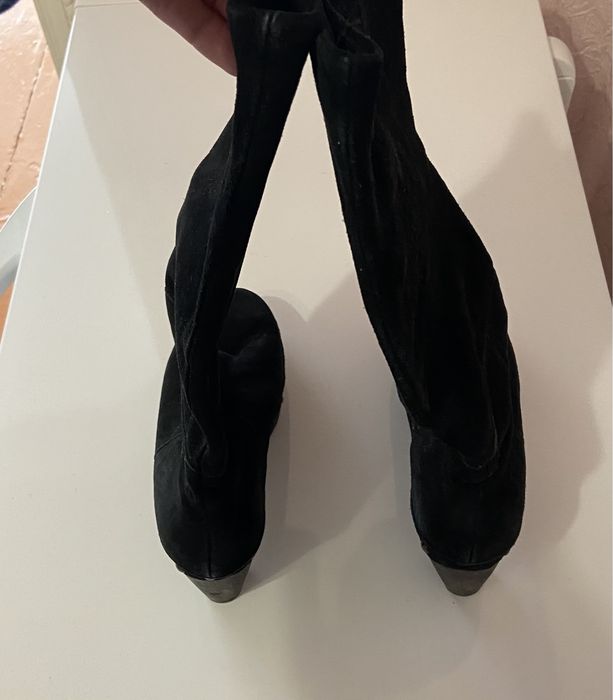 Чорні жіночі сапоги