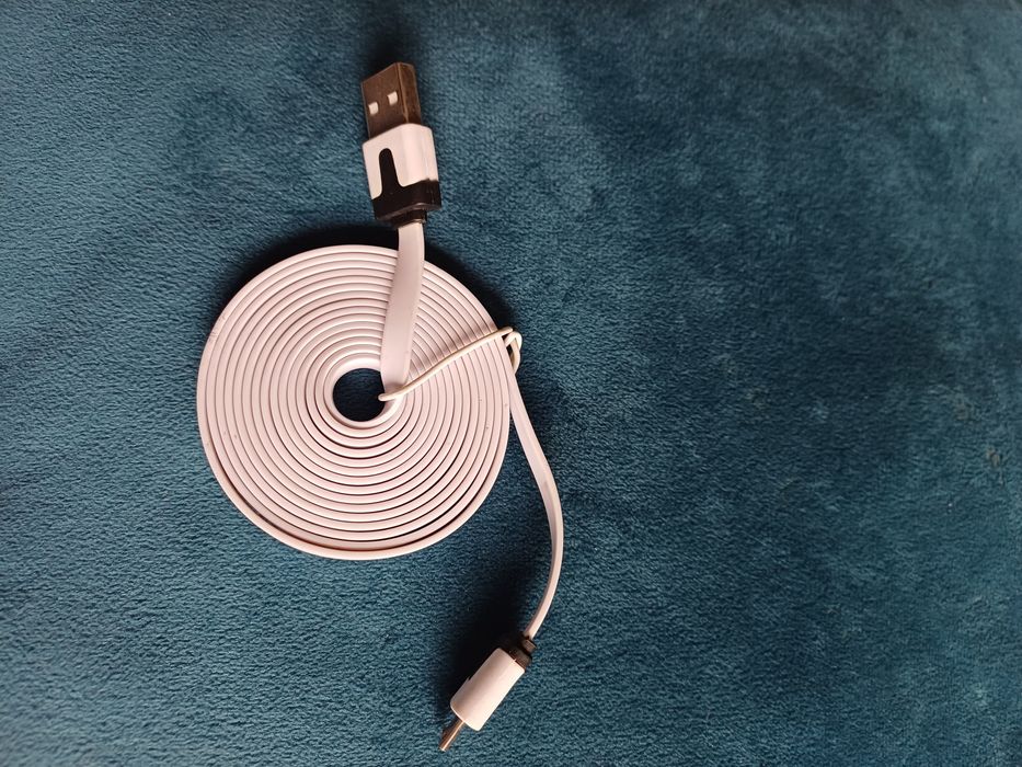 kabel USB biały nowy