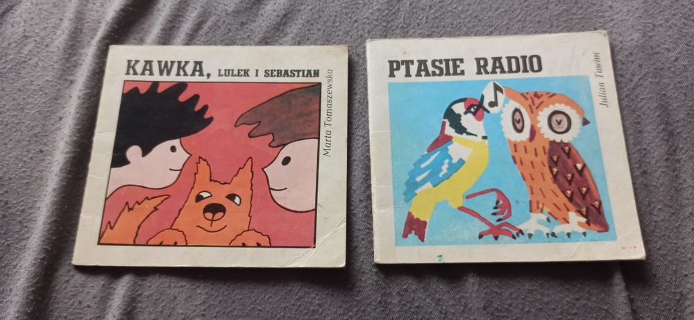 Książki seria z wiewiórką PRL ptasie radio, kawka lulek i Sebastian
