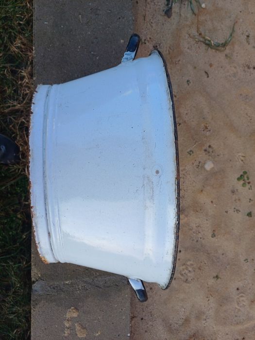 Wanienka misa emaliowana PRL staroć antyk