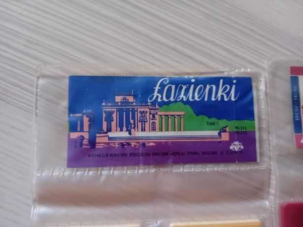 Komplet przeźroczy – slajdów Łazienek i Zamku Królewskiego w Warszawie